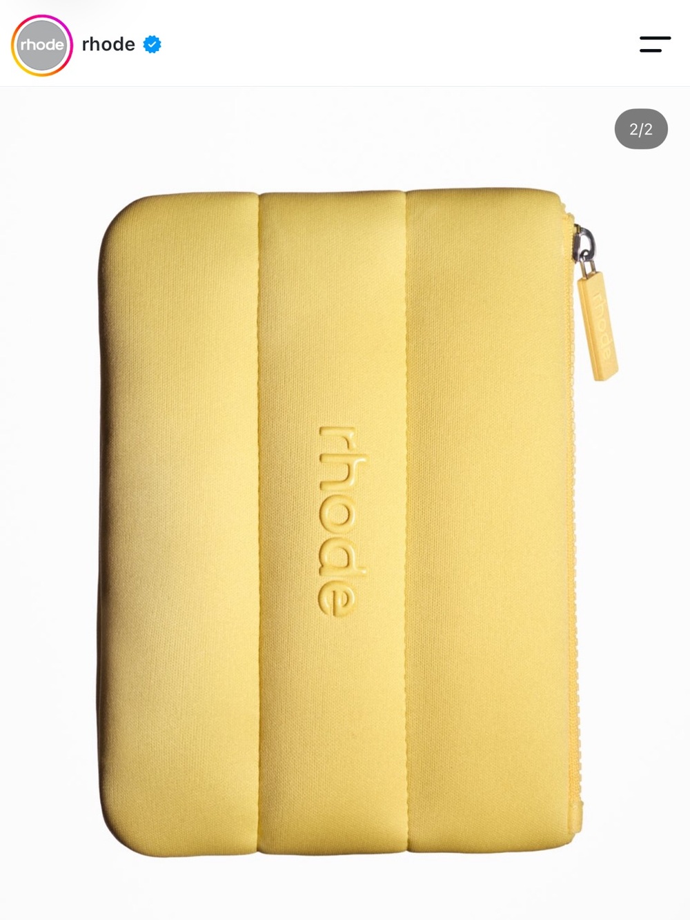 Rhode yellow bubble bag